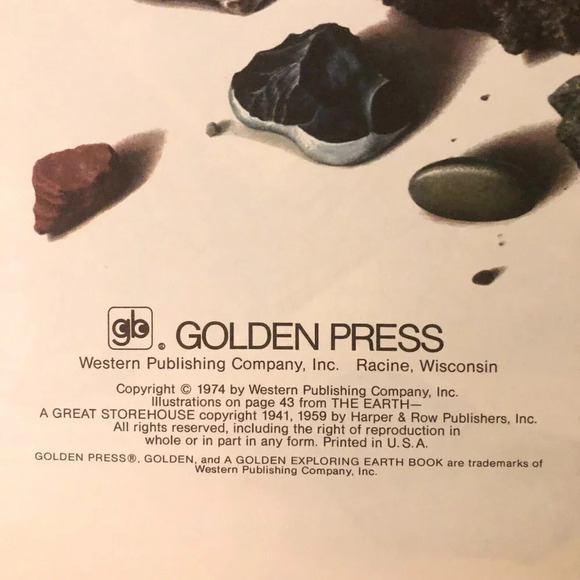 Vintage 1974 Rocks and Minerals A Golden Exploring Earth  Book - Picture 8 of 16